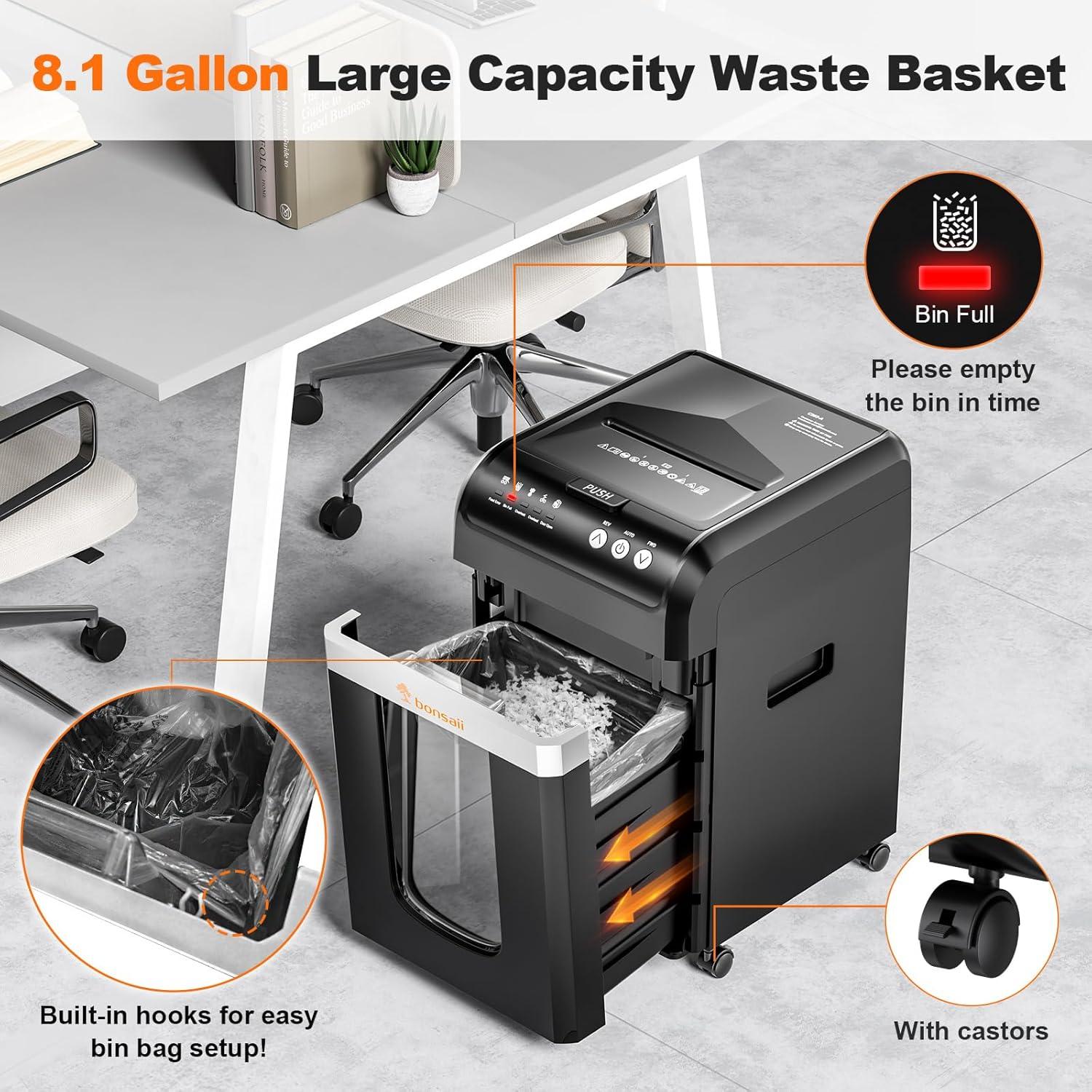 Trituradora de Papel Bonsaii C283-A 200 Hojas Automática P-4