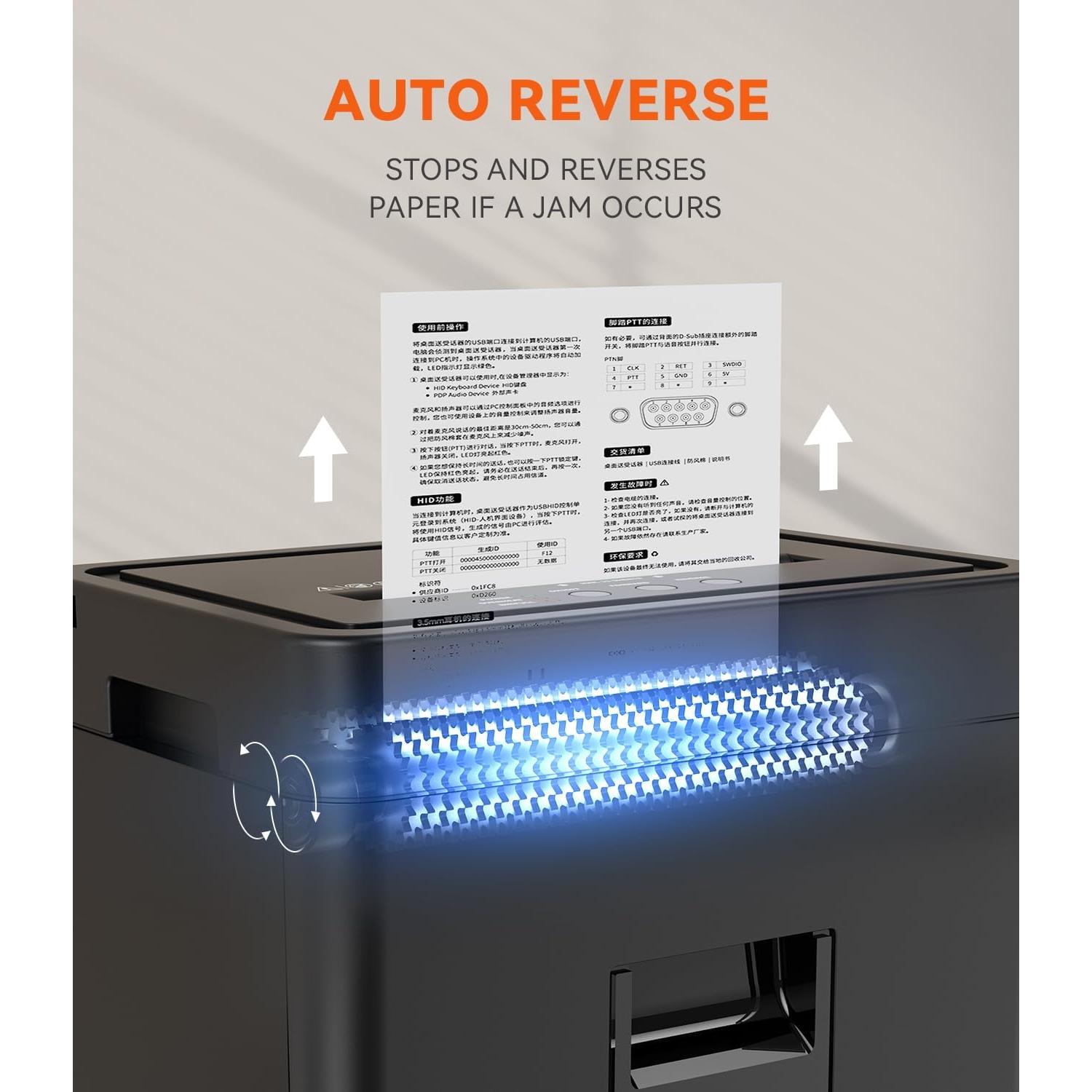 Destructora de Papel Frossvt Micro-Corte P-4 12 Hojas 10 Min