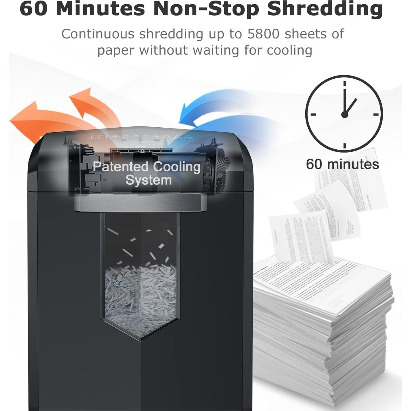 Destructora de papel Bonsaii C149-C, corte cruzado 18 hojas