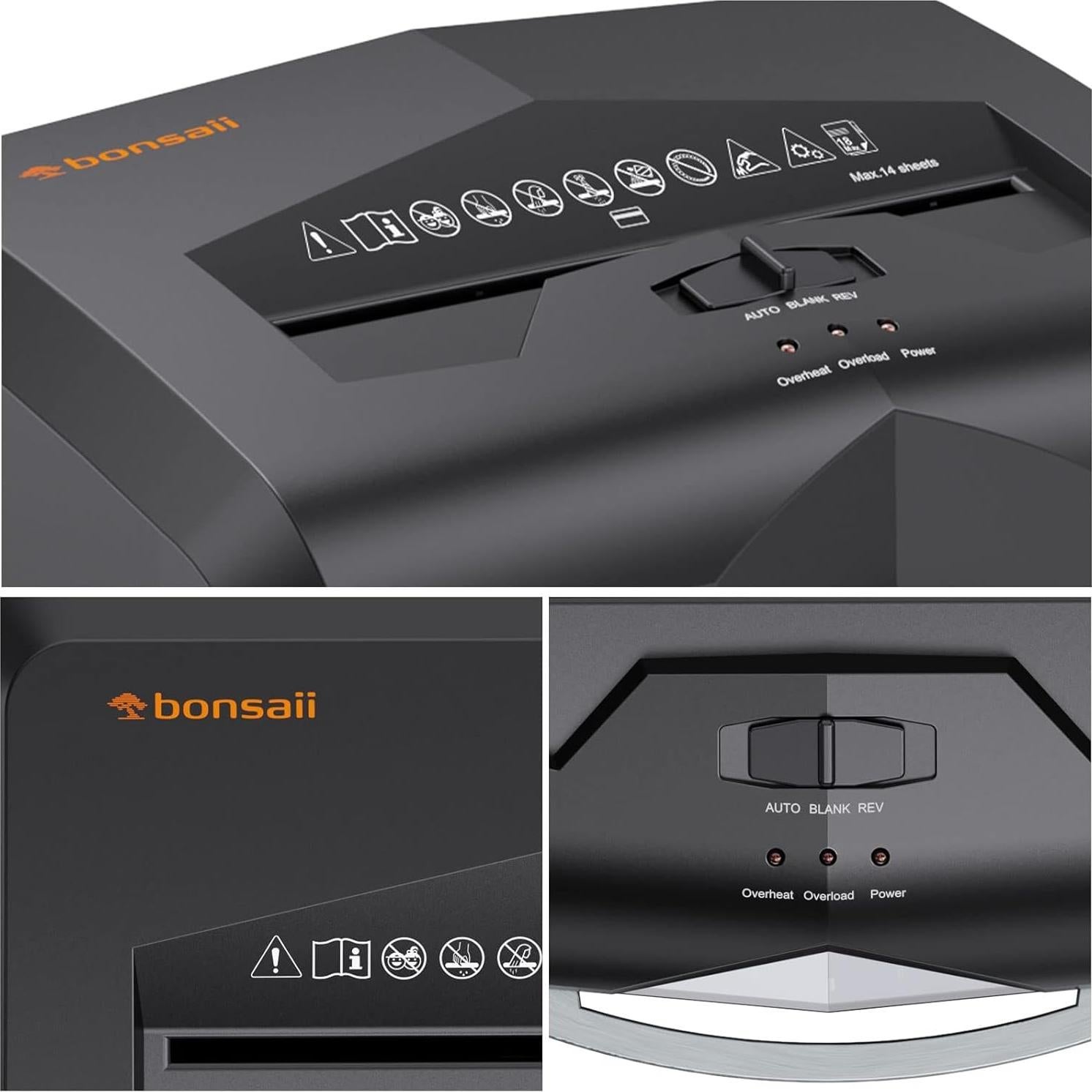 Destructora de papel Bonsaii C149-C, corte cruzado 18 hojas