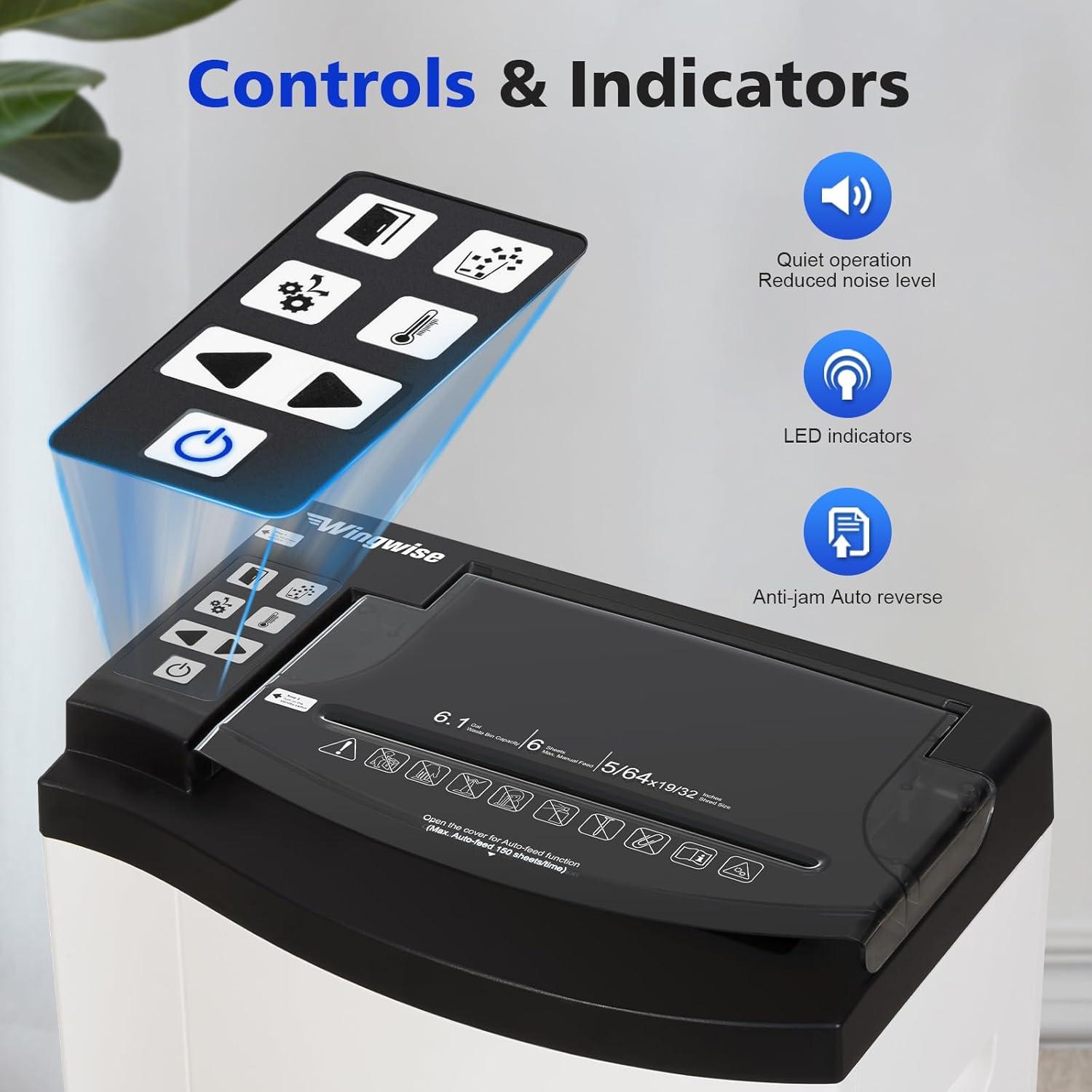 Desgarrador de papel automático Wingwise P-5 150 hojas 23L