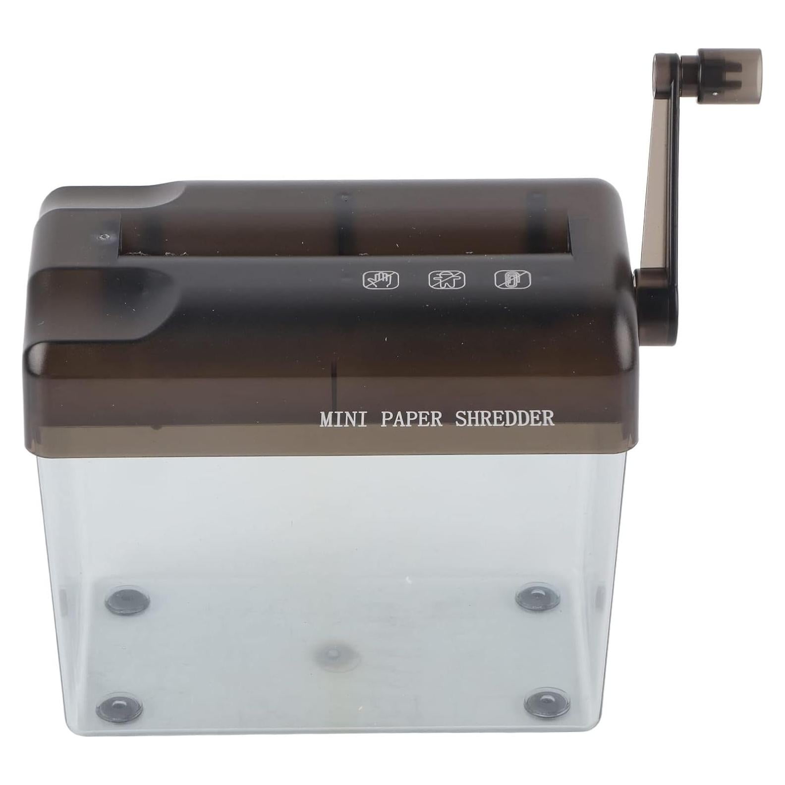 Destructora de Papel Manual QANYEGN Gris 20.5cm 2 Hojas