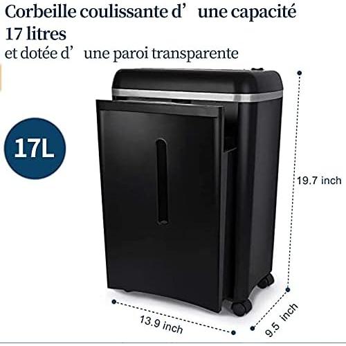 Trituradora de Papel WOLVERINE SD9101 8 Hojas P-5 Ultra Silenciosa