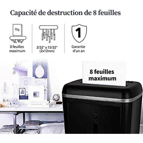 Trituradora de Papel WOLVERINE SD9101 8 Hojas P-5 Ultra Silenciosa