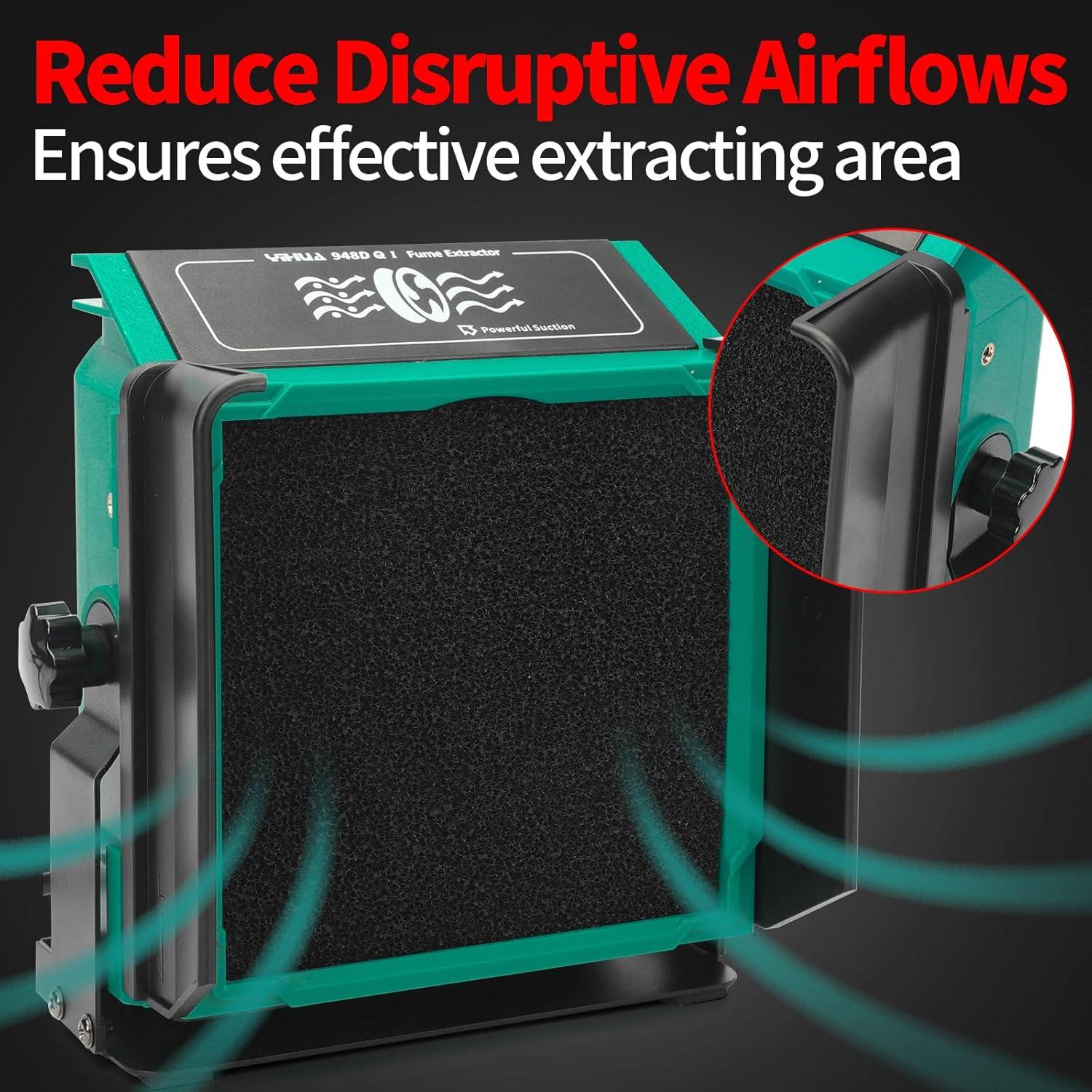 Extractor de Humo de Soldadura YIHUA 948DQ-I con 8 Filtros