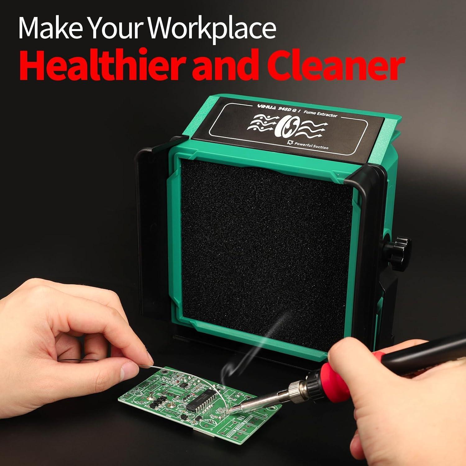 Extractor de Humo de Soldadura YIHUA 948DQ-I con 8 Filtros