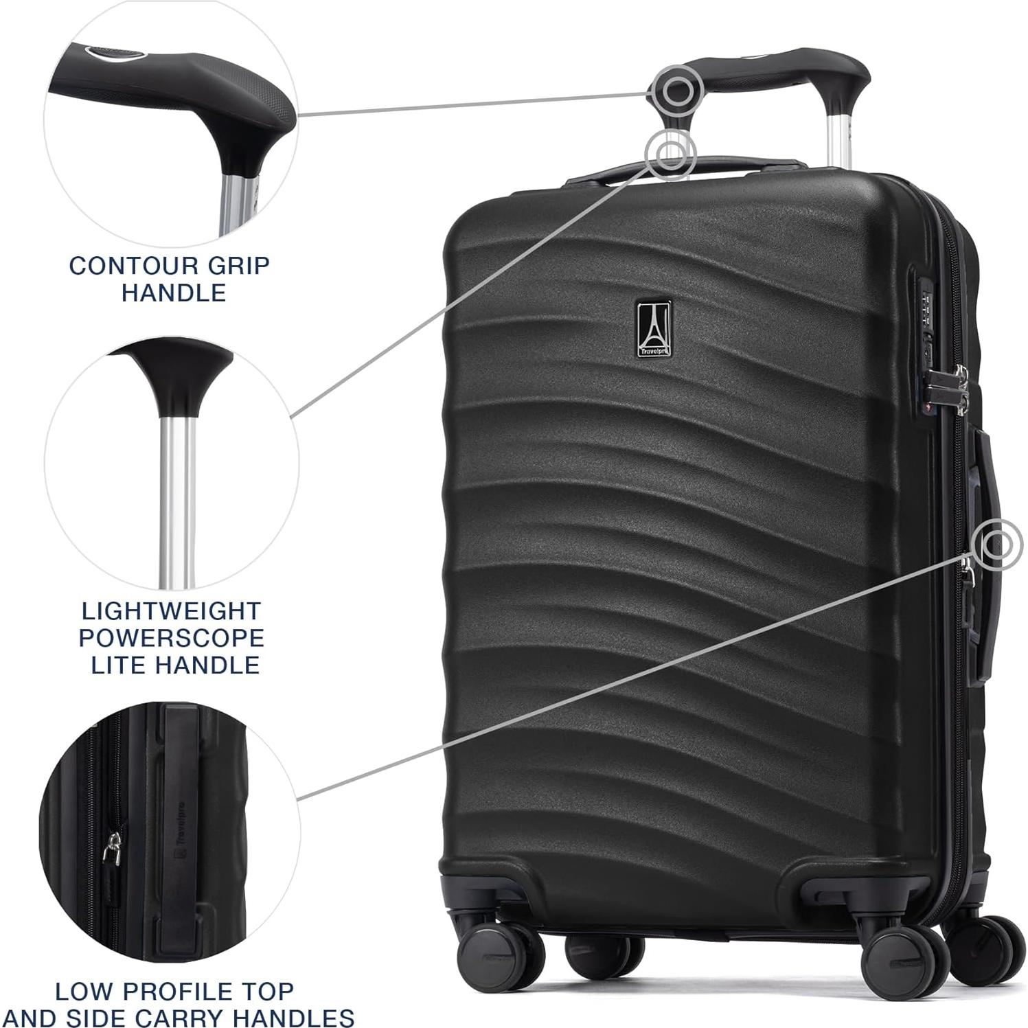Maleta de mano Travelpro Maxlite Air V2 21" expandible negra