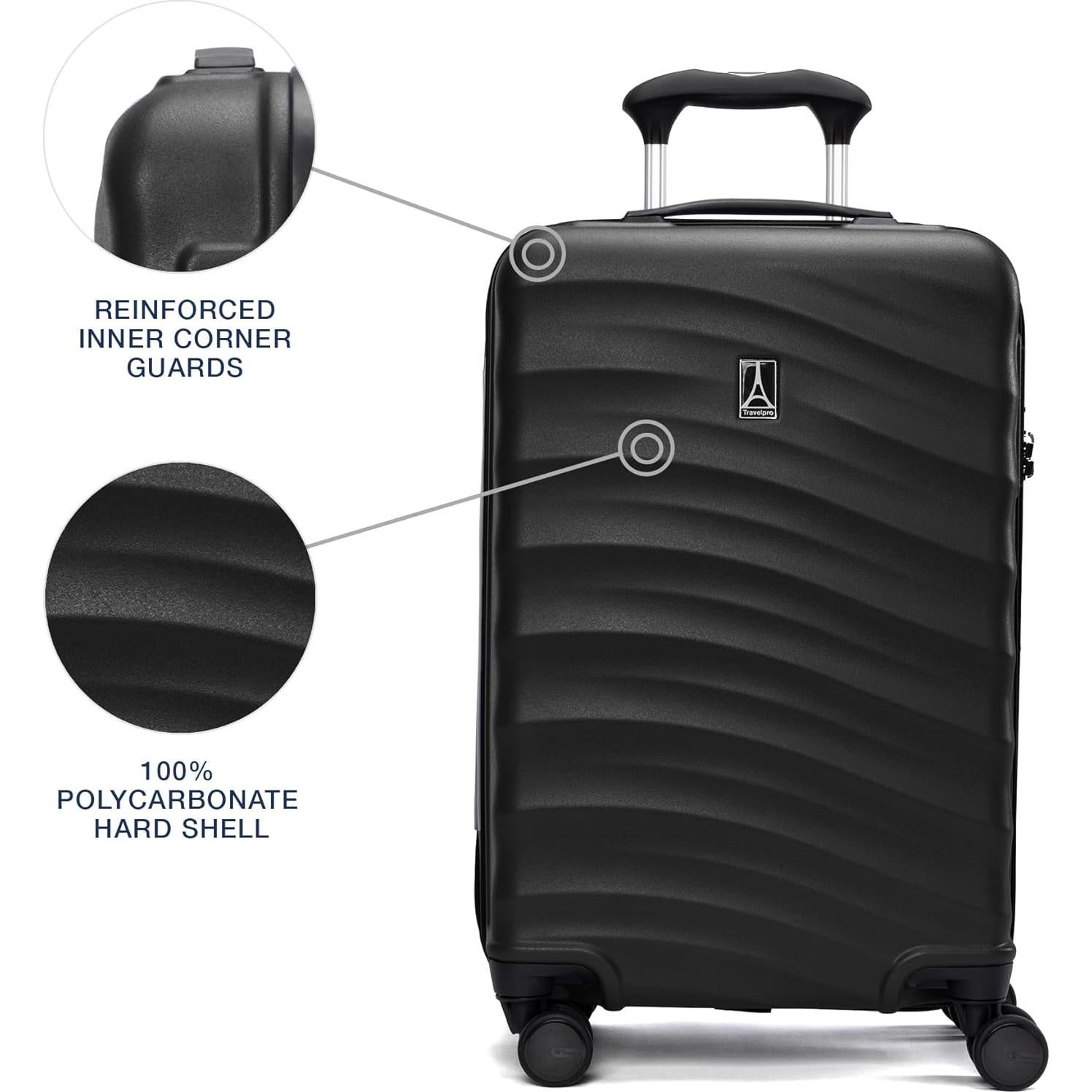 Maleta de mano Travelpro Maxlite Air V2 21" expandible negra