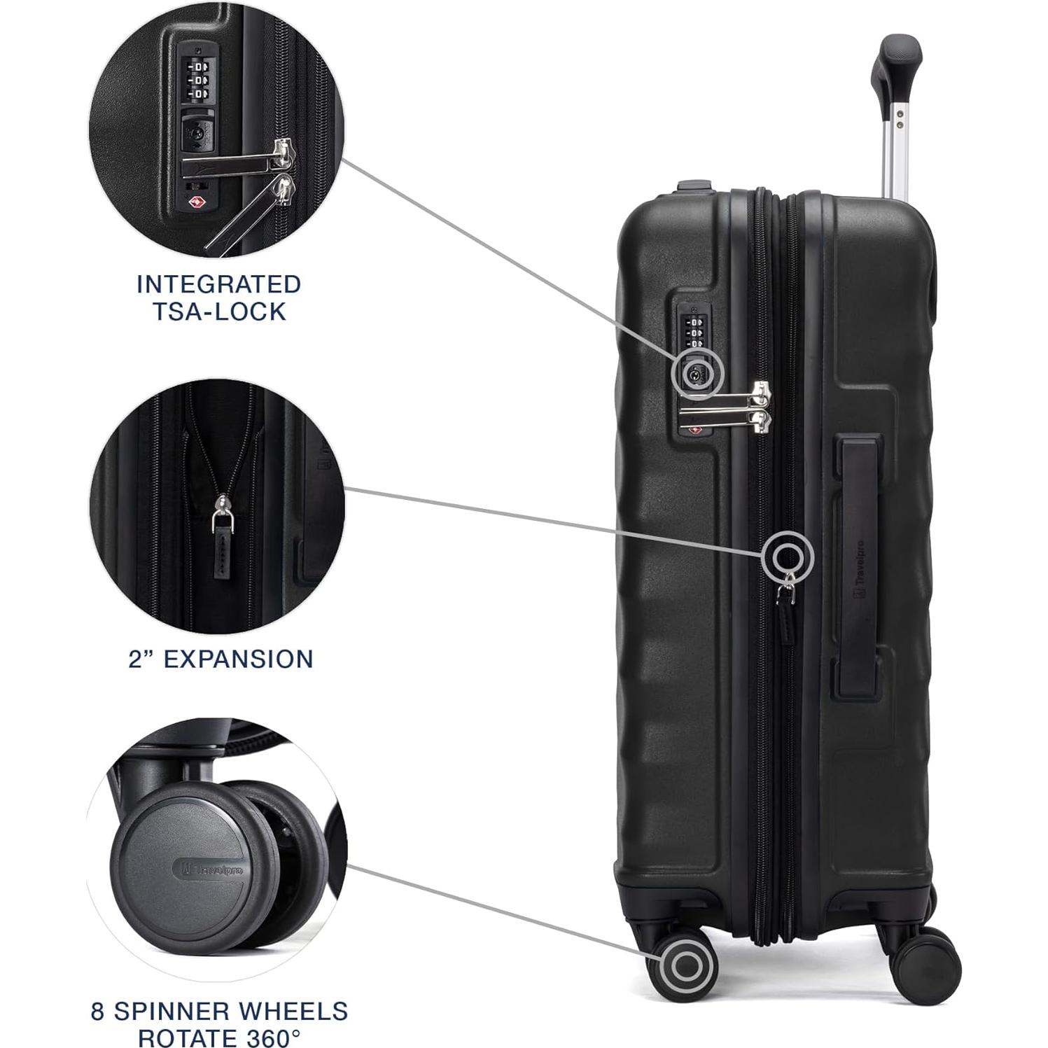 Maleta de mano Travelpro Maxlite Air V2 21" expandible negra