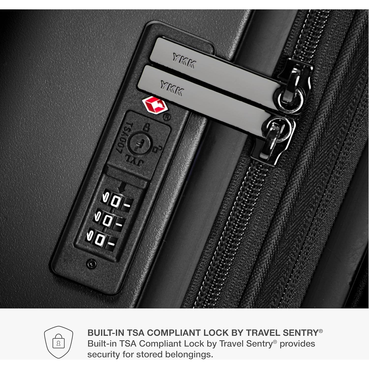 Maleta Dura Expandible Traveler's Choice Markham 21" Negra