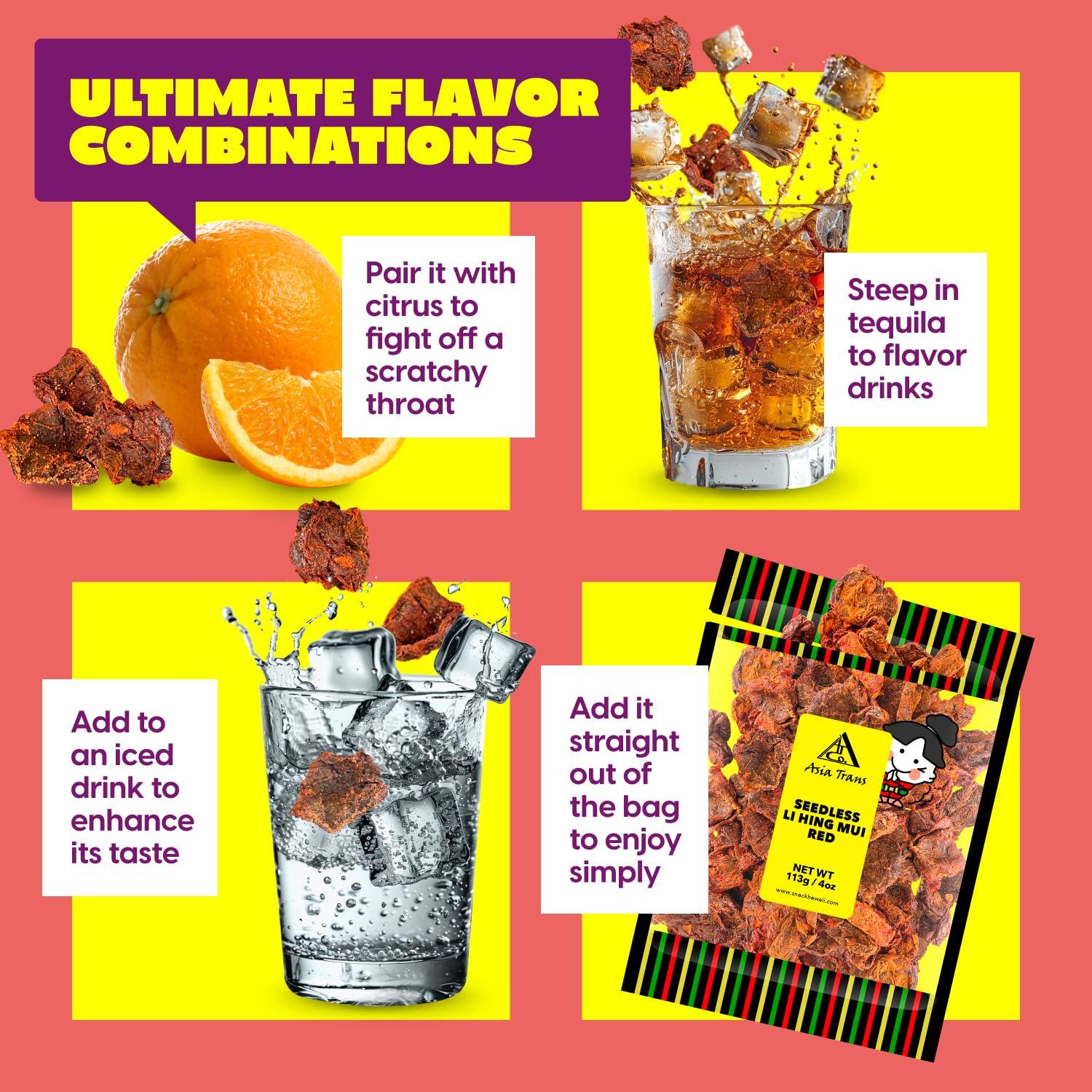 Ciruelas Li Hing Mui Sin Hueso Asia Trans 113g - Dulce y Ácido