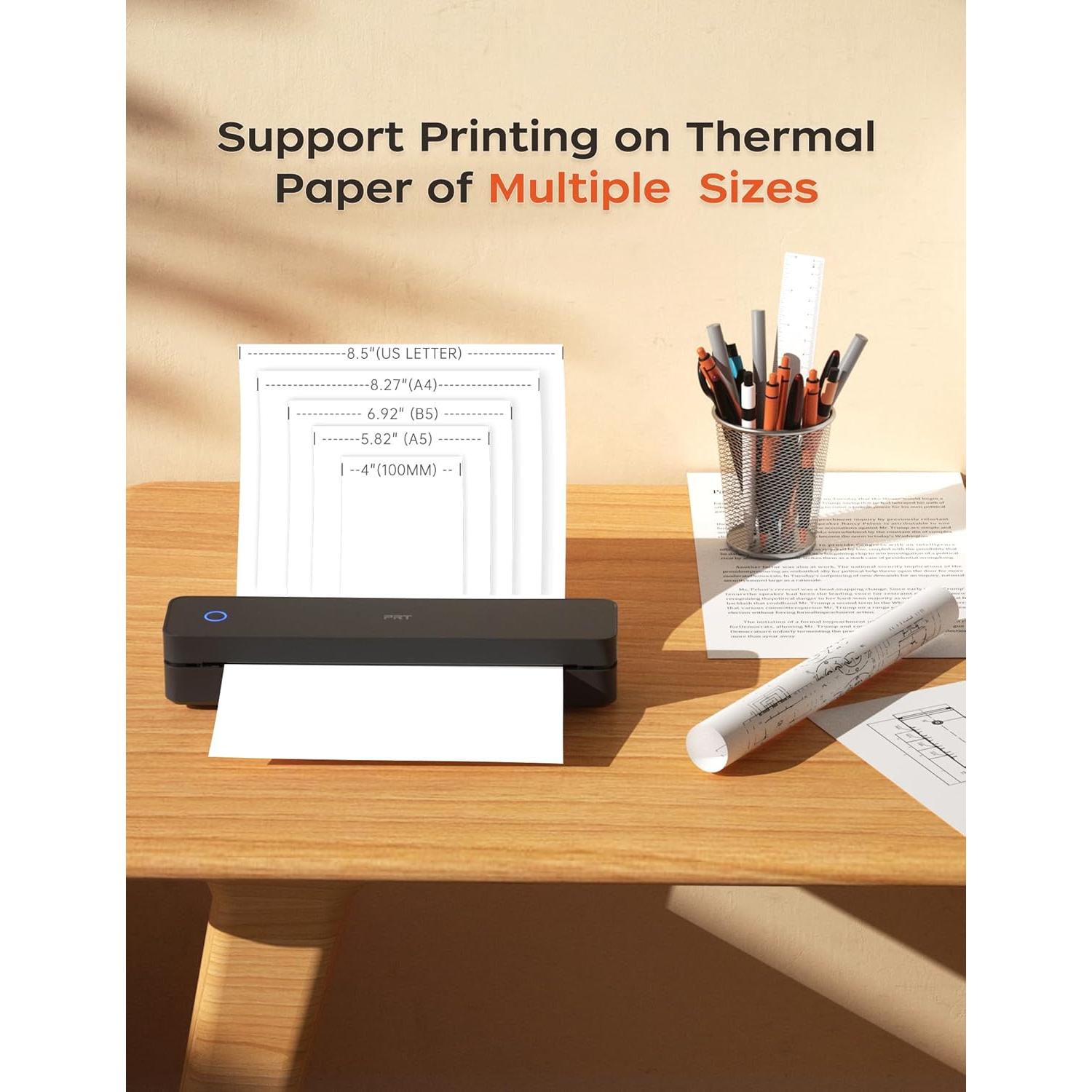 Impresora Térmica Portátil MT610 Pro Bluetooth 300 DPI Negra