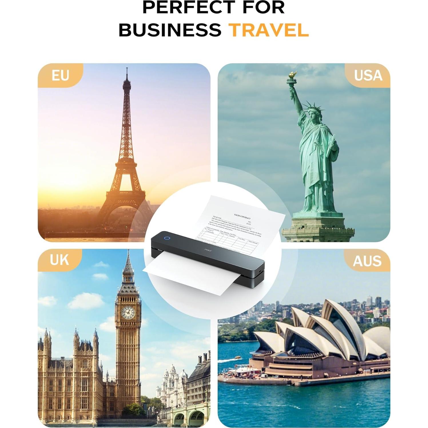 Impresora Térmica Portátil MT610 Pro Bluetooth 300 DPI Negra