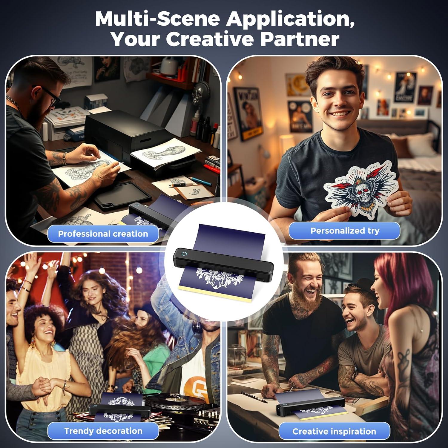 Impresora Térmica Portátil Aixiqee Bluetooth Negra A4