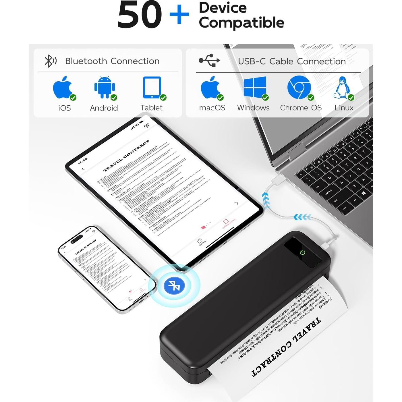 Impresora Térmica Portátil TATTMUSE A285M Bluetooth 0.68kg