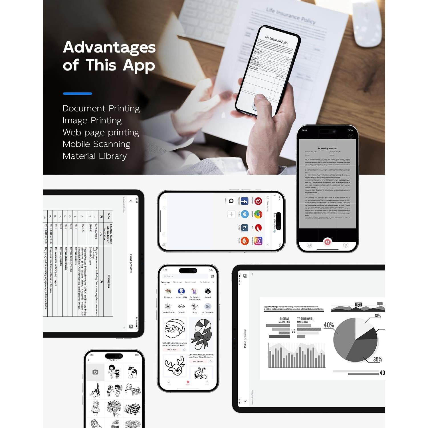 Impresora Térmica Portátil TATTMUSE A285M Bluetooth 0.68kg