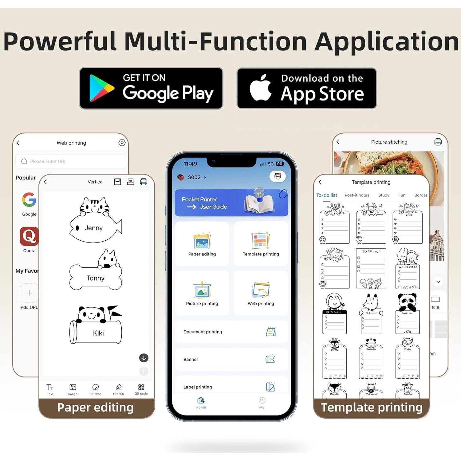 Impresora de Etiquetas Térmica ORGSTA S002 Bluetooth 300 DPI