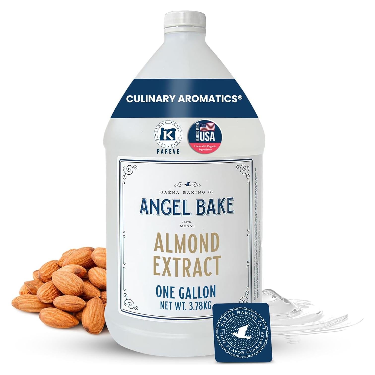 Extracto de Almendra Pura Saena 3.78 L - Sin Gluten, Vegano, Kosher