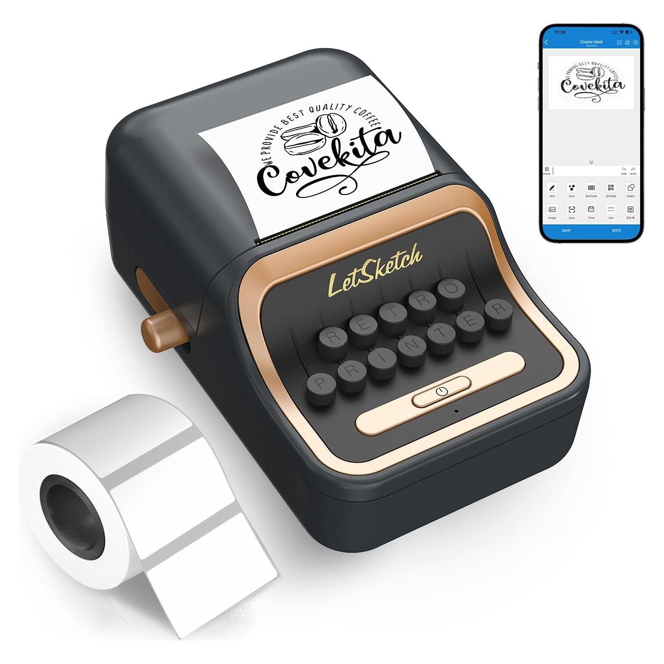 Impresora de Etiquetas Térmica Portátil Prievou WP9520 Bluetooth