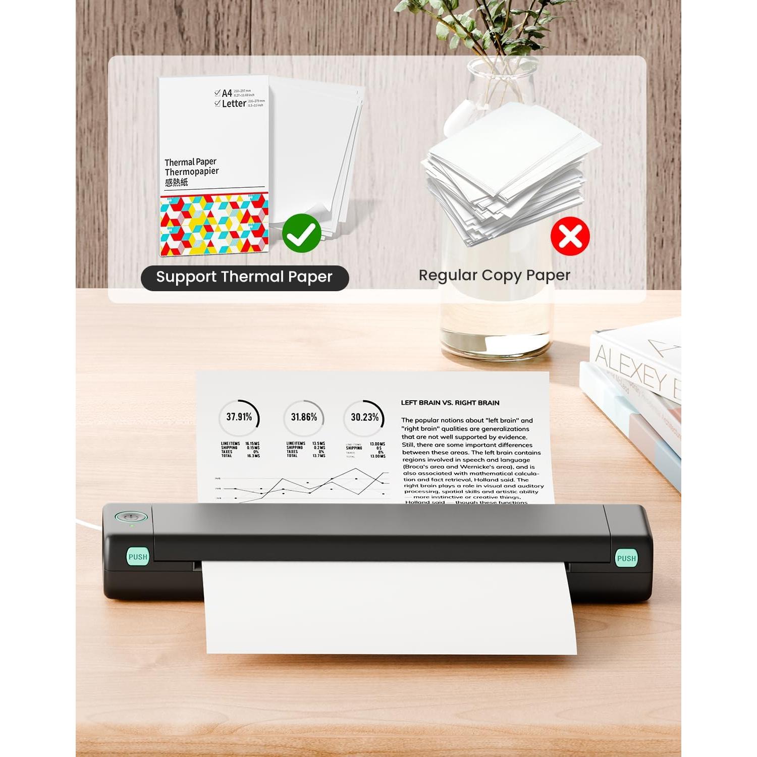 Impresora Portátil Phomemo M08F Pro Bluetooth Térmica 8.5x11