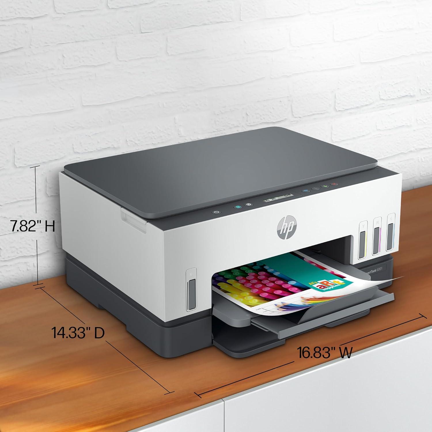 Impresora Multifuncional Inalámbrica HP Smart Tank 6001