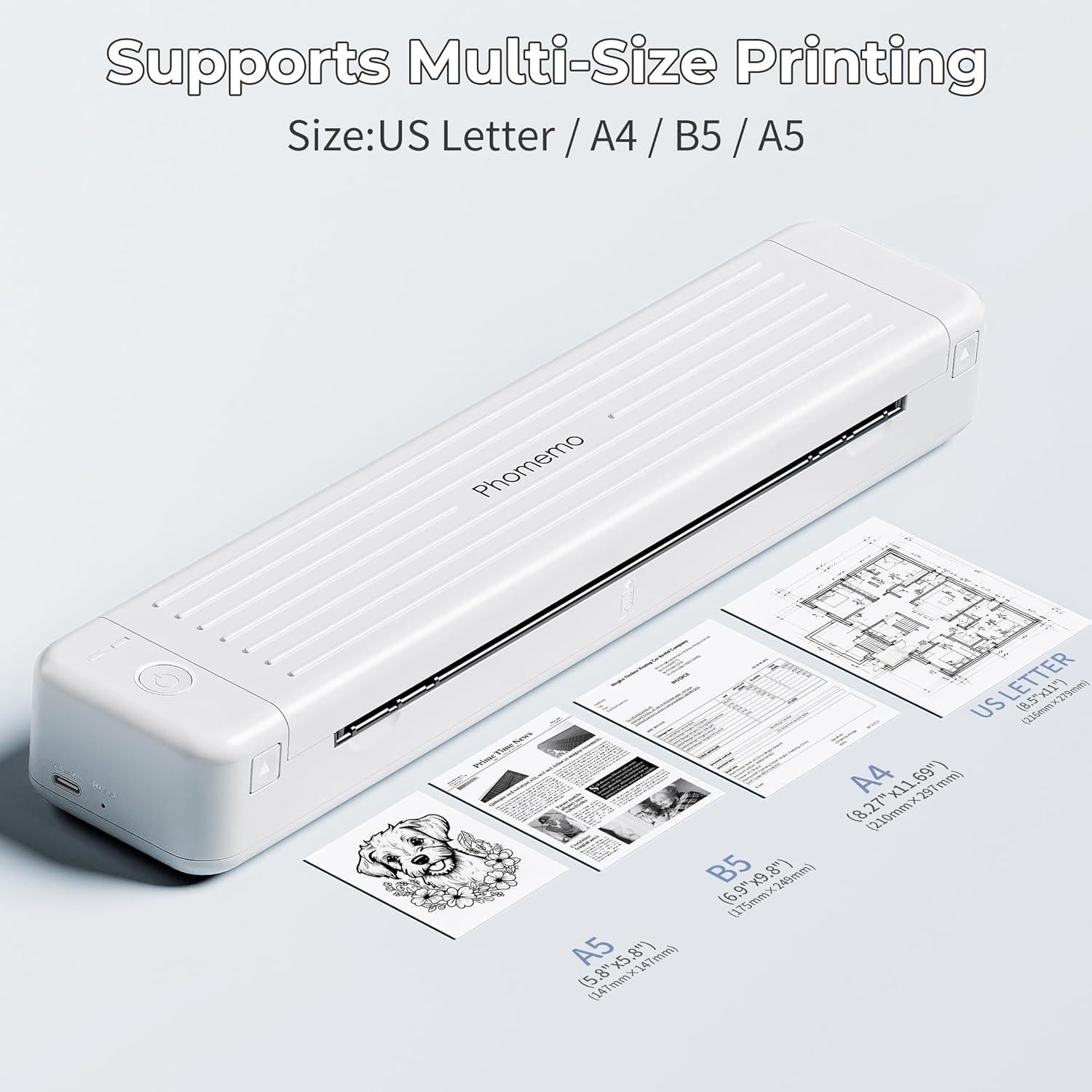 Impresora Portátil Phomemo P831 Bluetooth 300 DPI A4