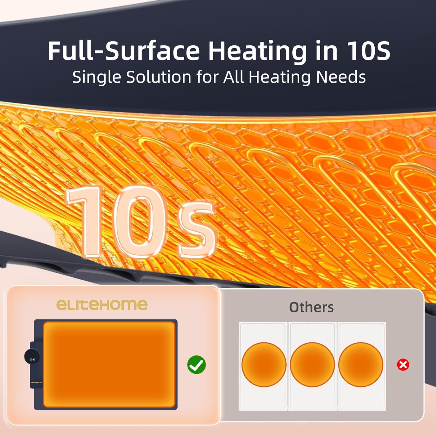 Alfombrilla Calentadora de Comida EliteHome 60x38cm 6 Niveles