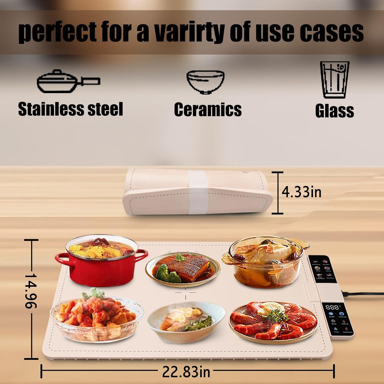 Alfombrilla Calentadora de Comida SENYAKI 7 Temperaturas 41cm