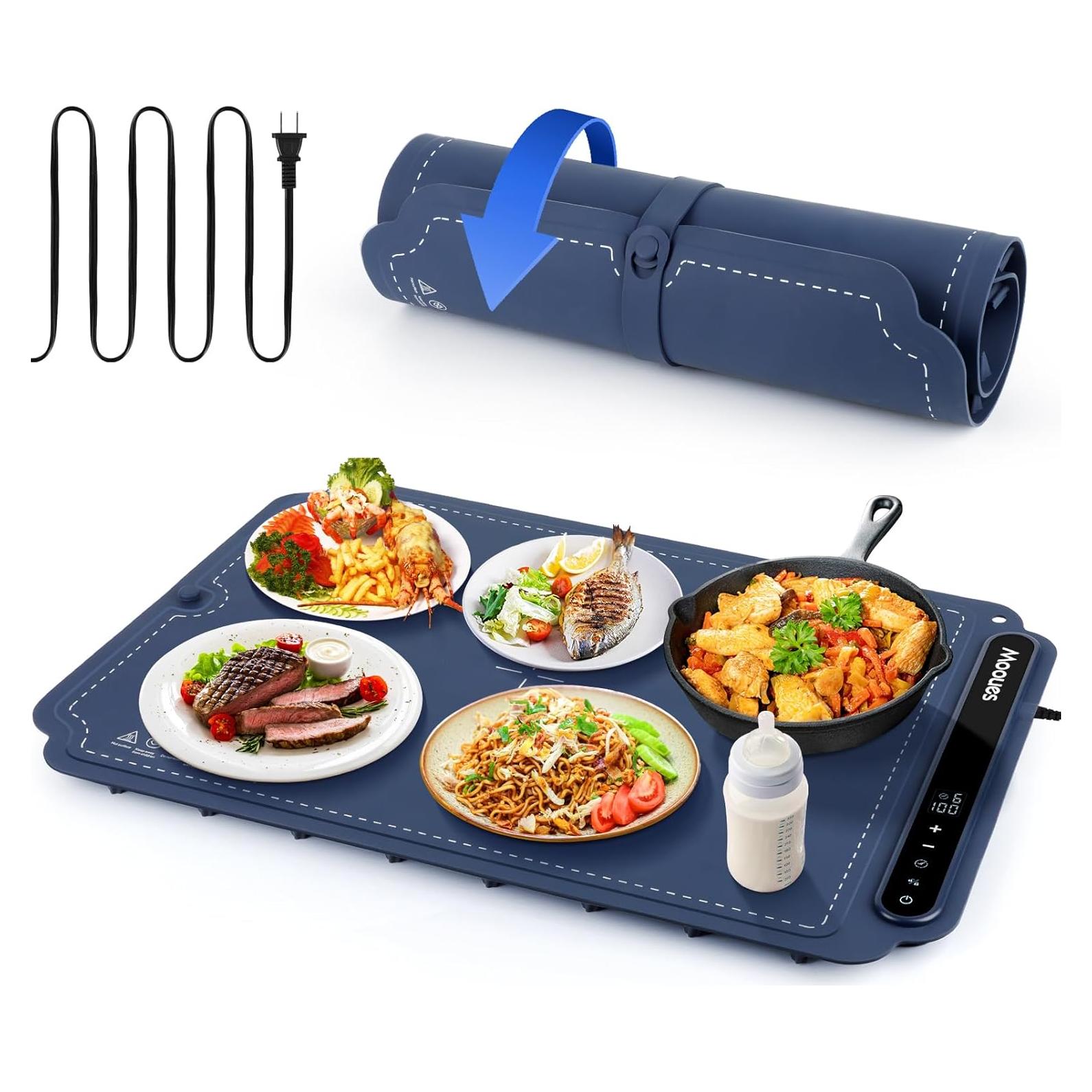 Bandeja Calentadora Eléctrica Mooues 250W Azul 60x40cm