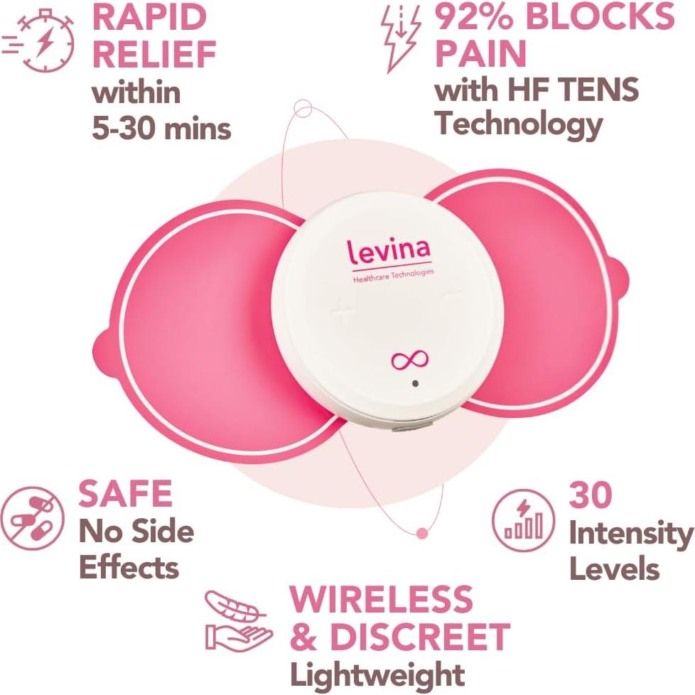 Dispositivo de Alivio Menstrual Levina RS-38 TENS Inalámbrico
