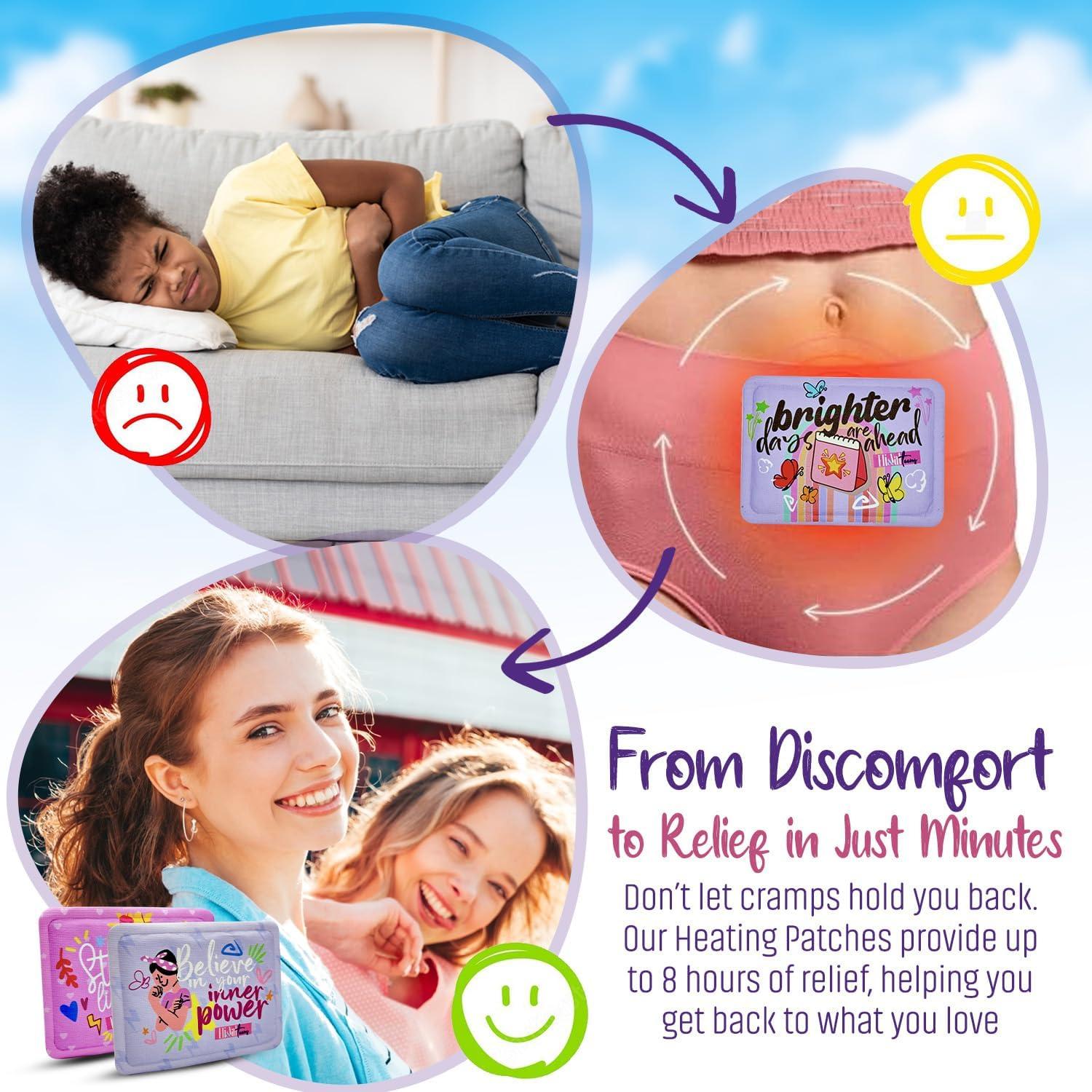 Almohadilla Térmica Desechable Eli&Val para Calambres Menstruales