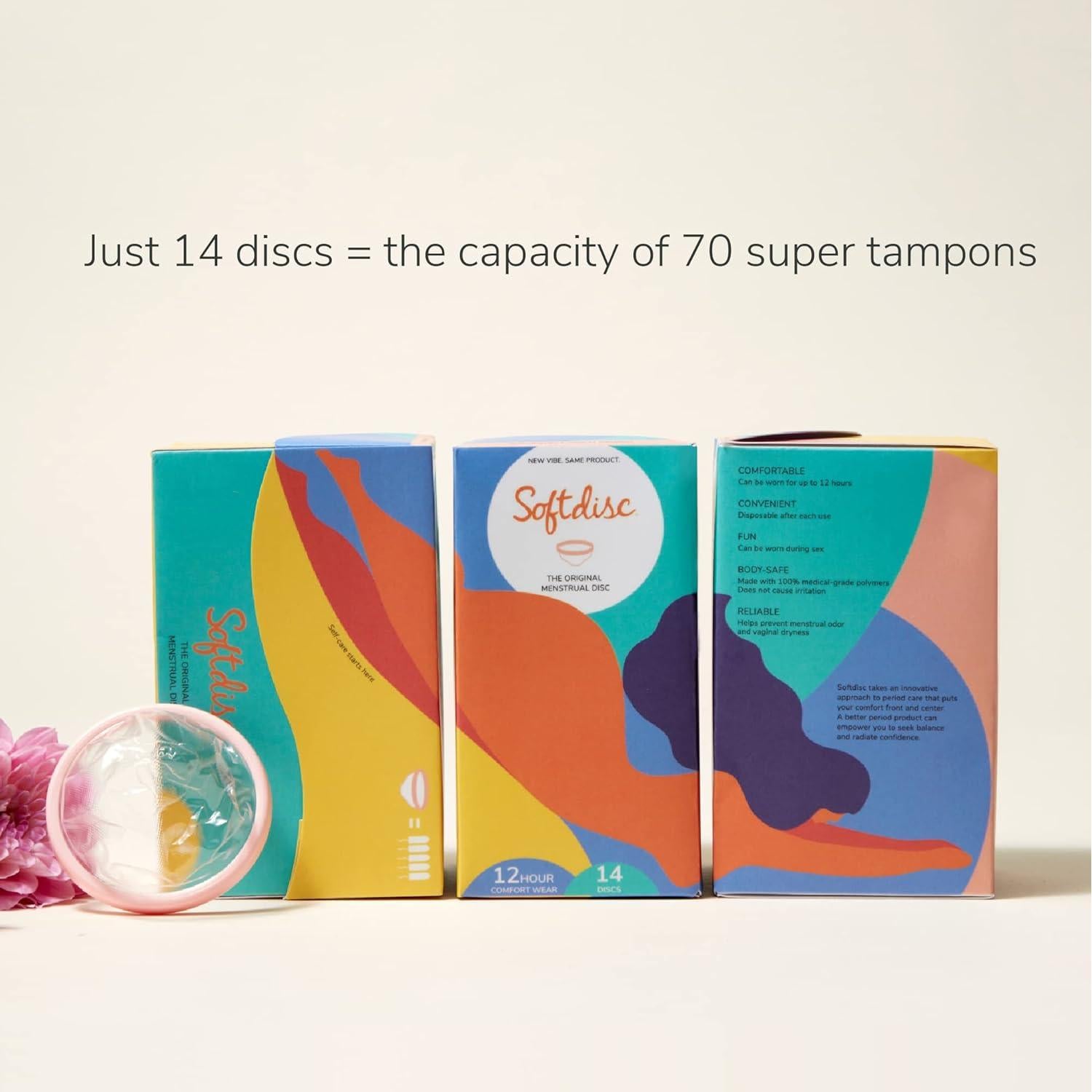 Discos Menstruales Softdisc Desechables - 14 Unidades