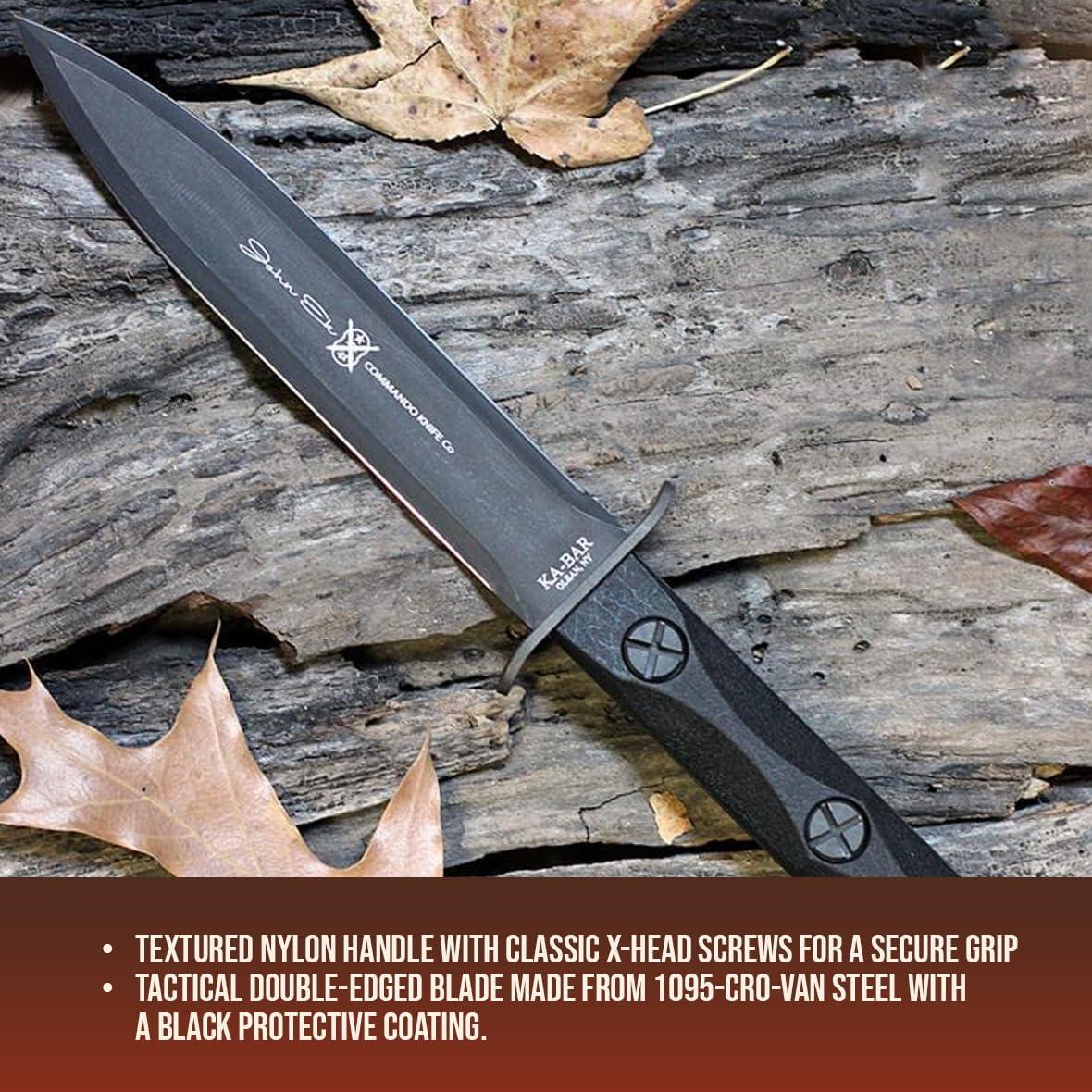 Cuchillo de combate KA-BAR EK44 con funda 32.1 cm