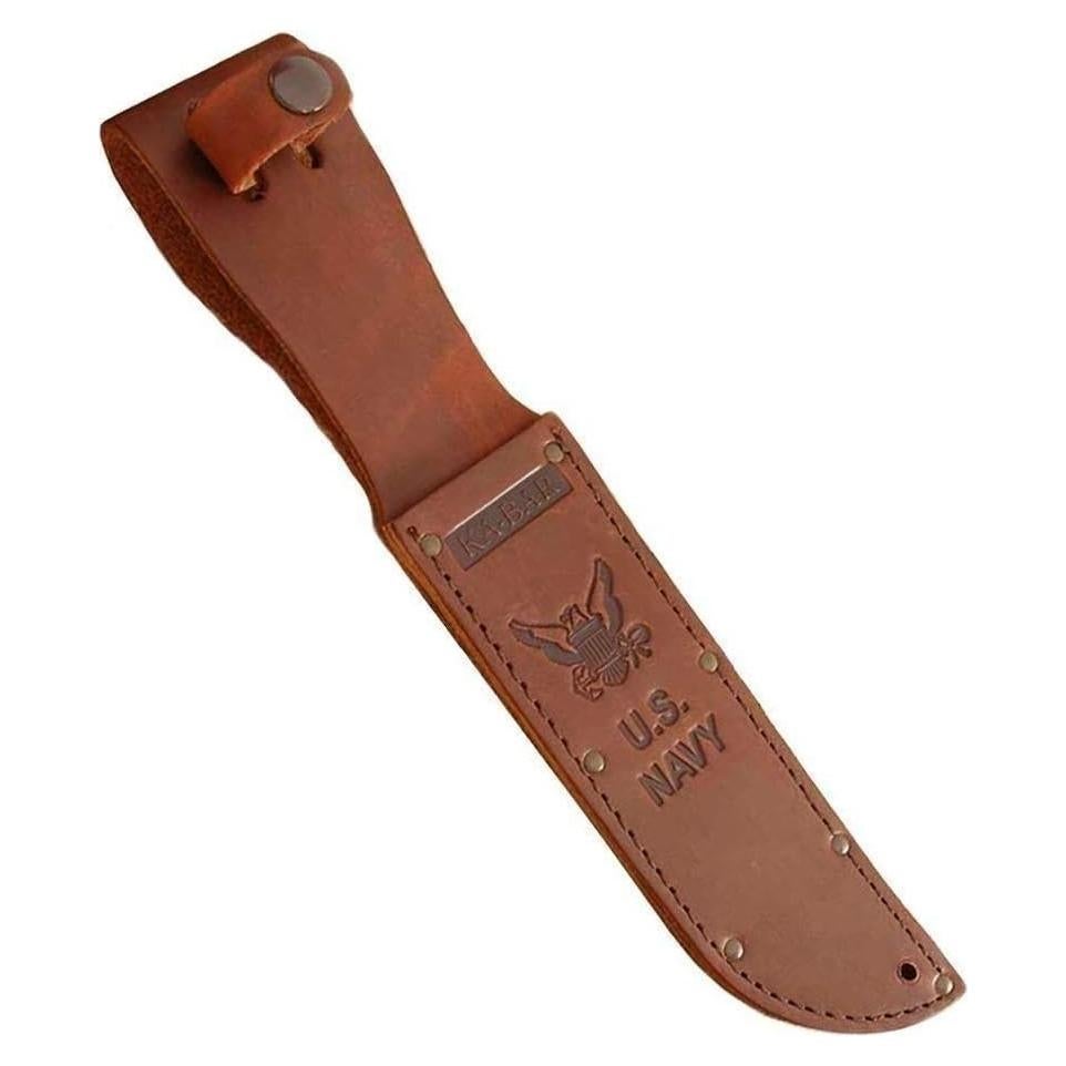 Funda de cuero marrón KA-BAR para cuchillos de 17.78 cm