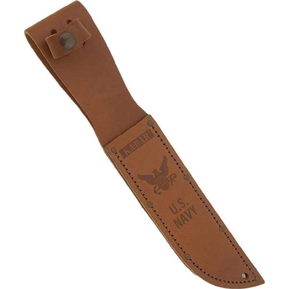 Funda de cuero marrón KA-BAR para cuchillos de 17.78 cm
