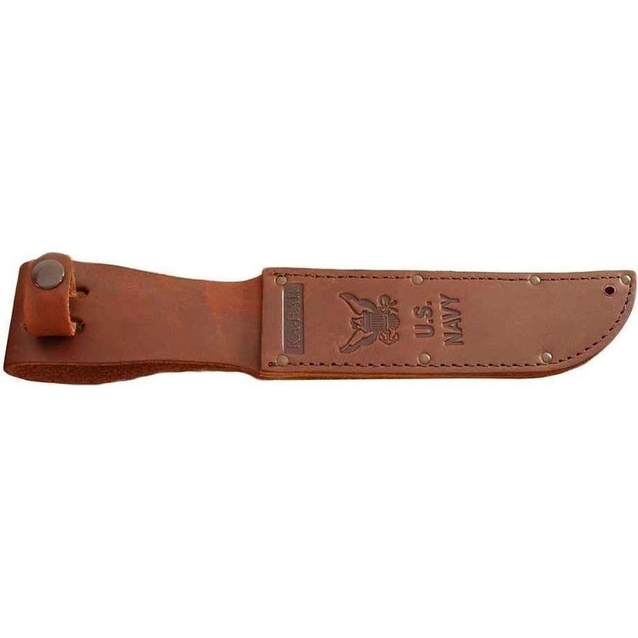Funda de cuero marrón KA-BAR para cuchillos de 17.78 cm