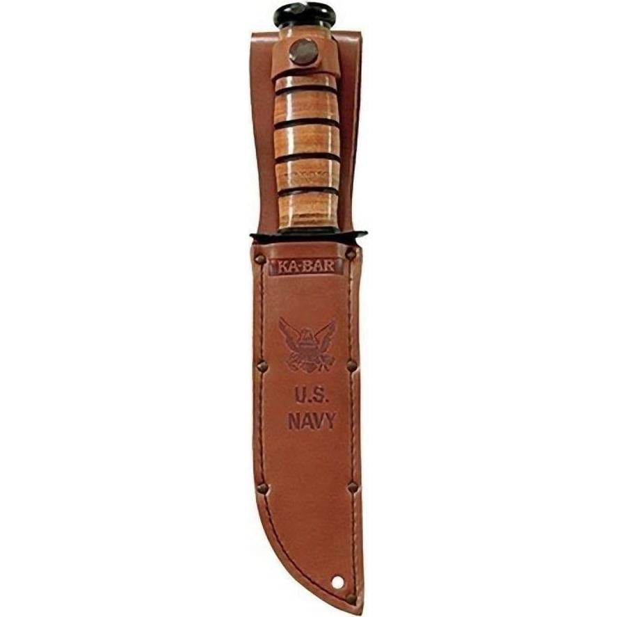 Funda de cuero marrón KA-BAR para cuchillos de 17.78 cm