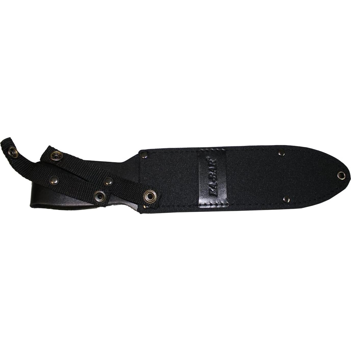 Cuchillo de Combate KA-BAR Luchador Negro Serrado 20.32 cm