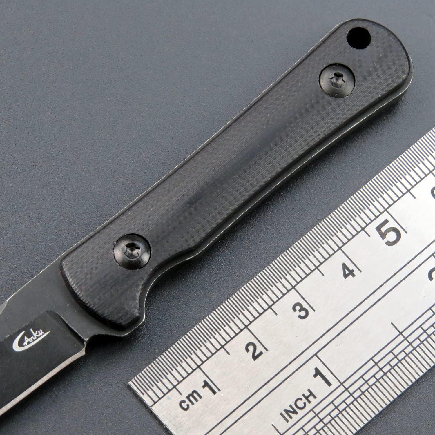 Cuchillo de Cuello EDC Ccanku C1296 Hoja 9Cr18Mov Negro