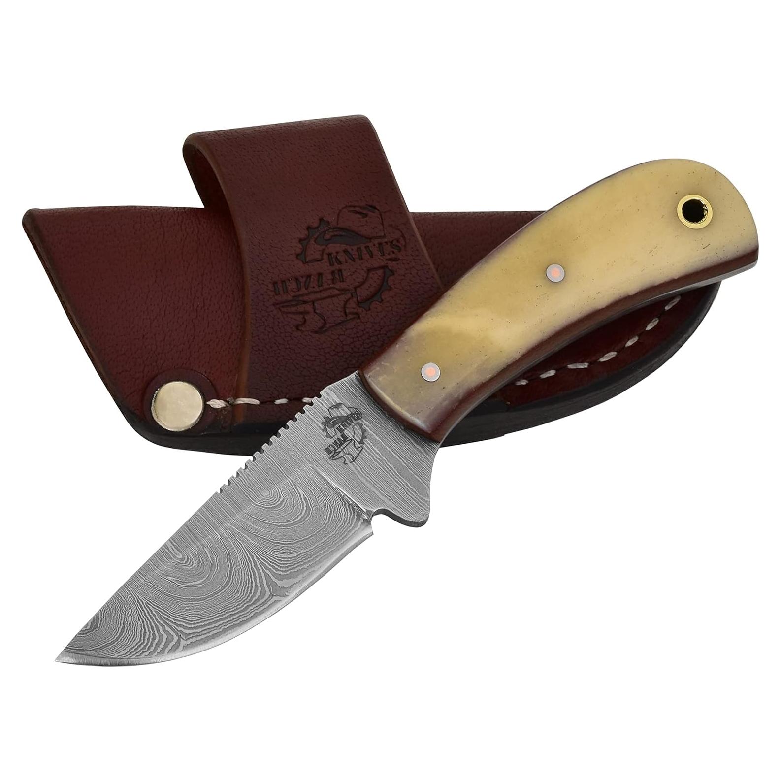 Cuchillo Dandy Knives Ranch Hecho a Mano con Funda de Cuero