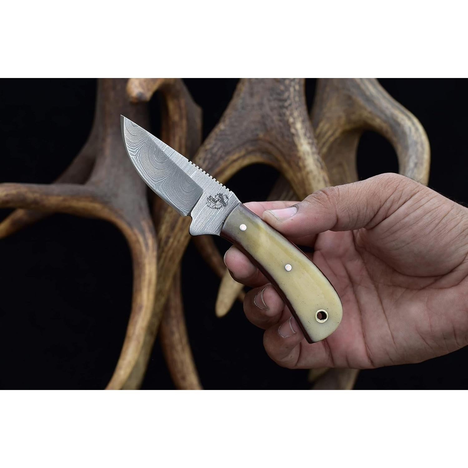 Cuchillo Dandy Knives Ranch Hecho a Mano con Funda de Cuero