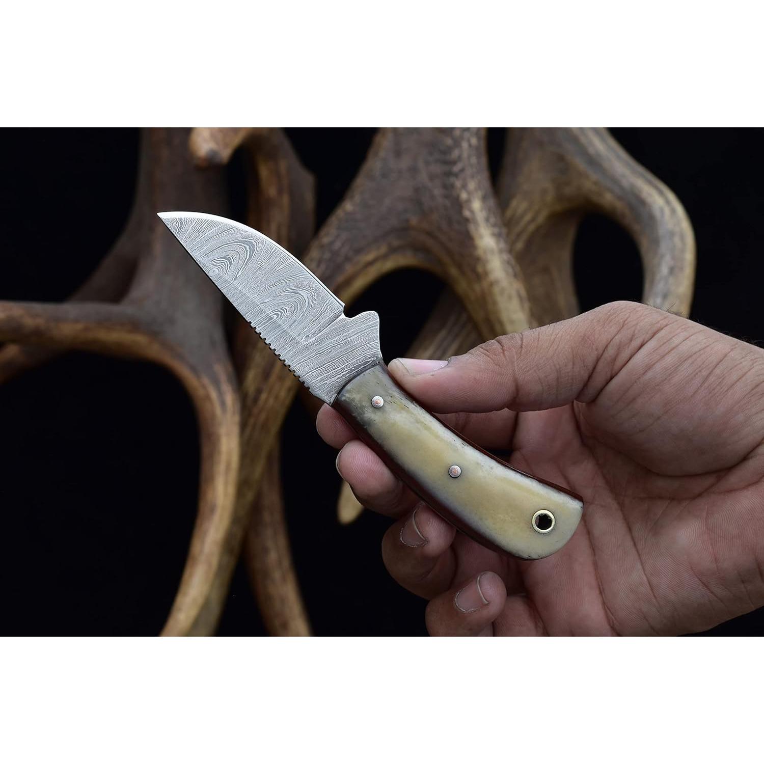 Cuchillo Dandy Knives Ranch Hecho a Mano con Funda de Cuero