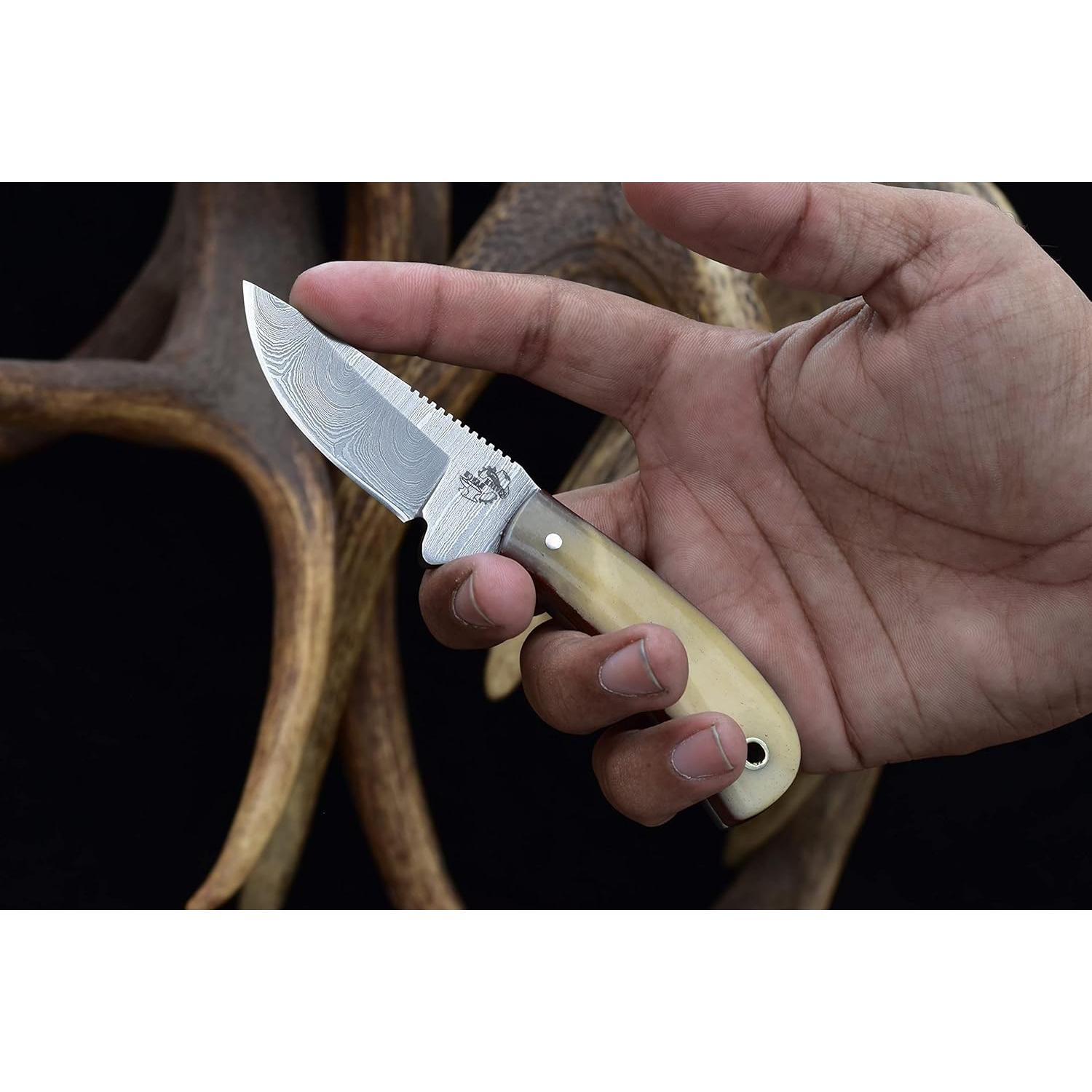 Cuchillo Dandy Knives Ranch Hecho a Mano con Funda de Cuero