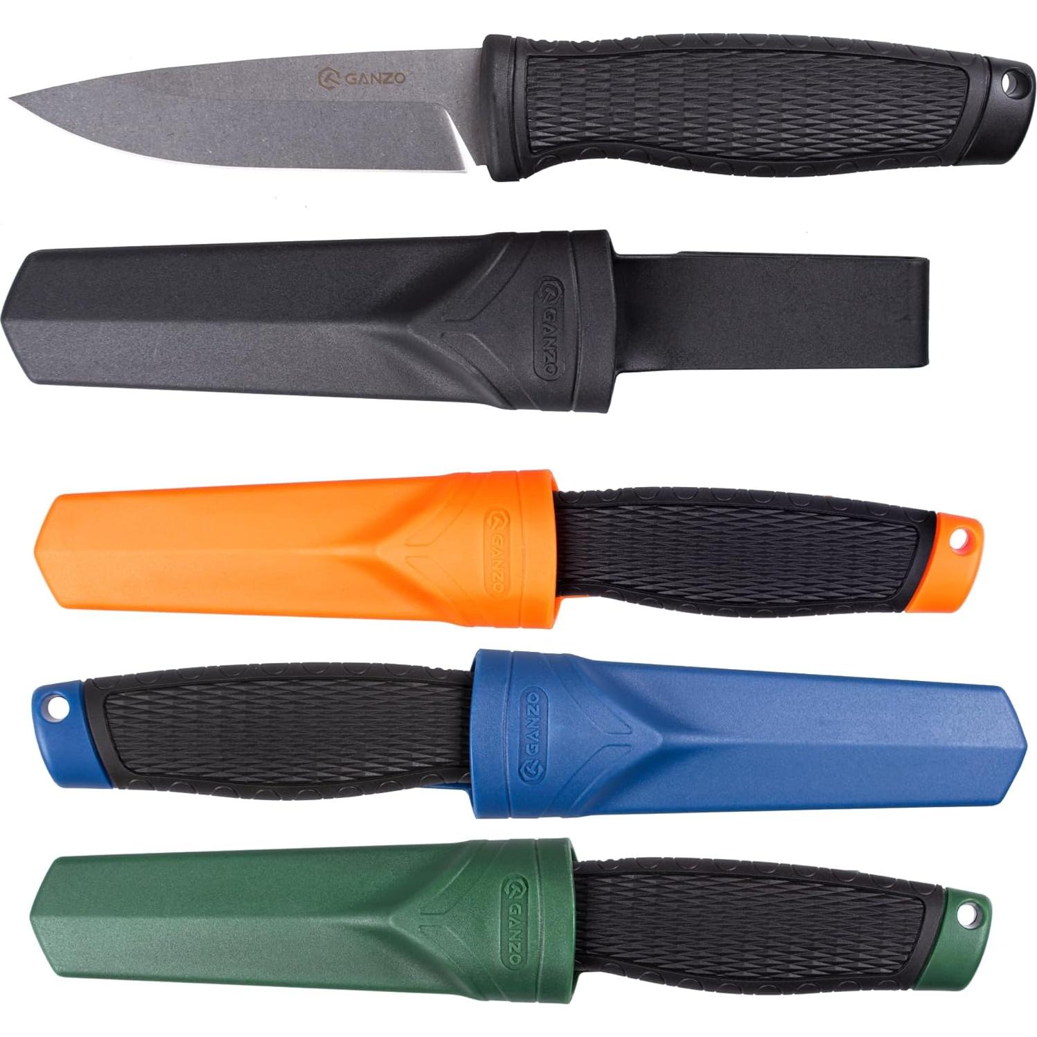 Cuchillo Ganzo G806-BK Hoja Fija Acero Inoxidable 9.8 cm