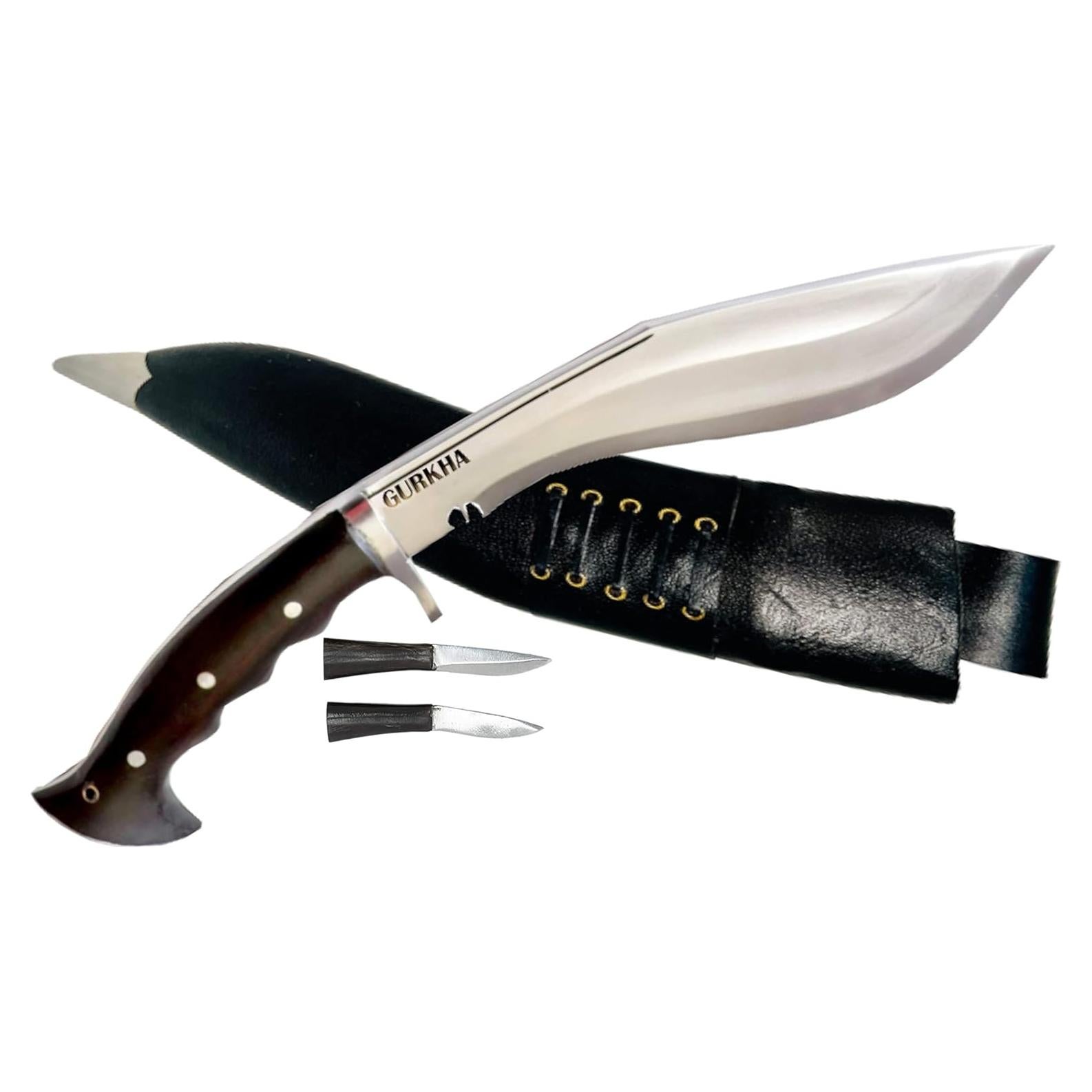 Cuchillo Kukri Gurkha Iraquí 38.1 cm Hoja de Acero al Carbono