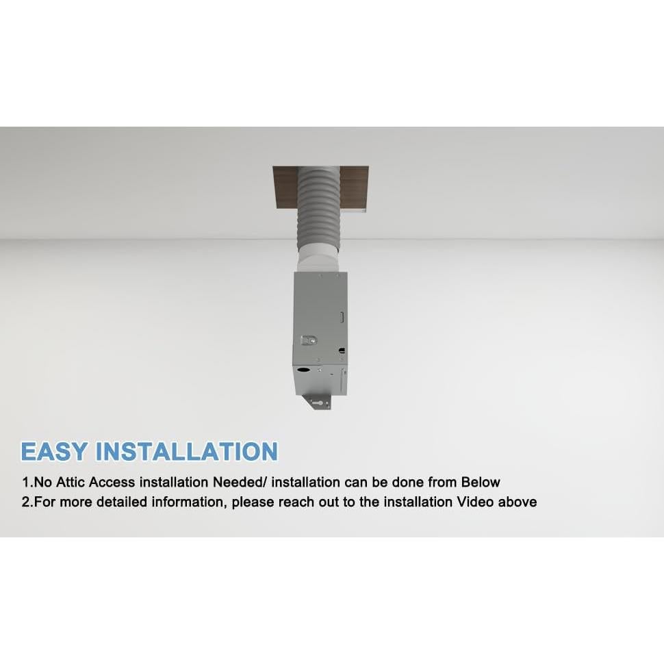 Ventilador Extractor de Baño VENTECHLATION 50CFM Silencioso