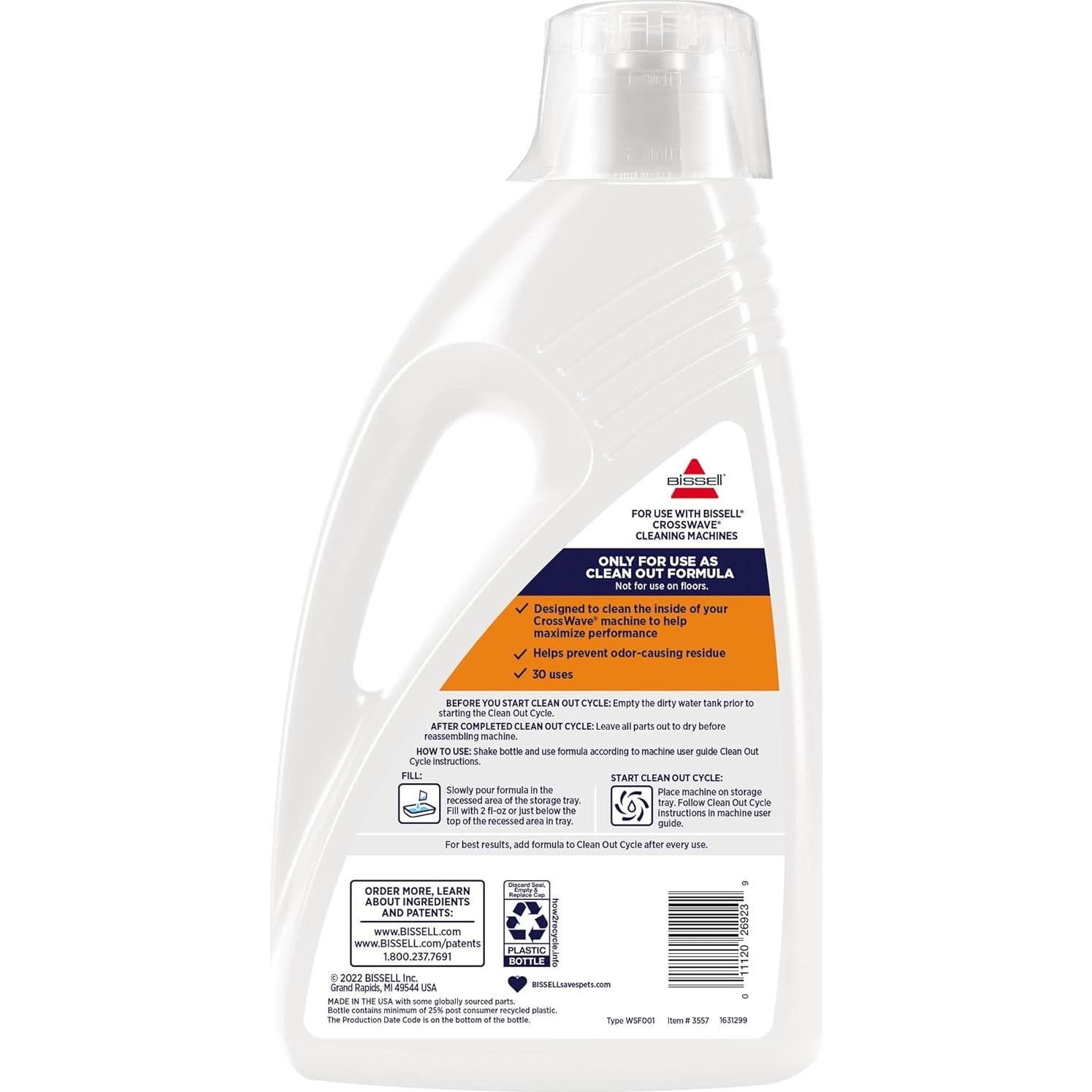 Fórmula de Limpieza Bissell FreshStart 1774ml para CrossWave