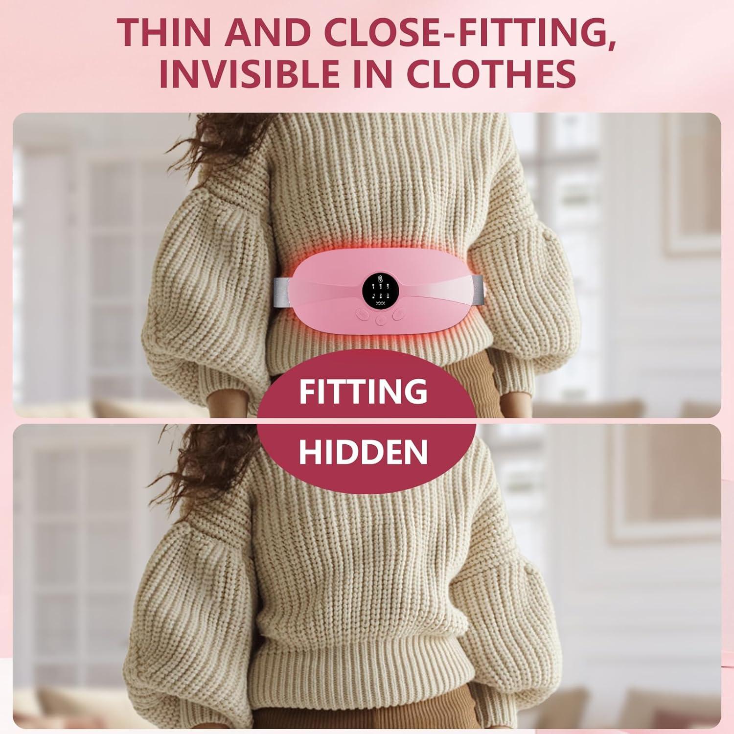 Almohadilla Calentadora Inalámbrica Kissleaf Rosa 3 Niveles