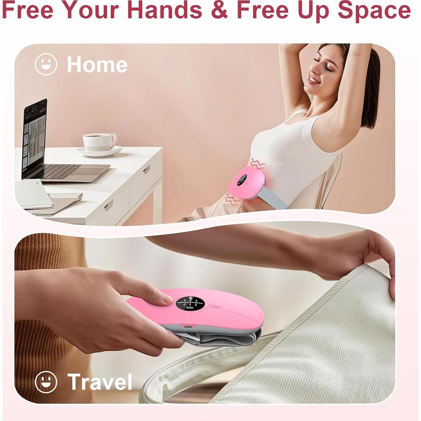 Almohadilla Calefactora Portátil HZD con Masaje y 3 Niveles de Calor