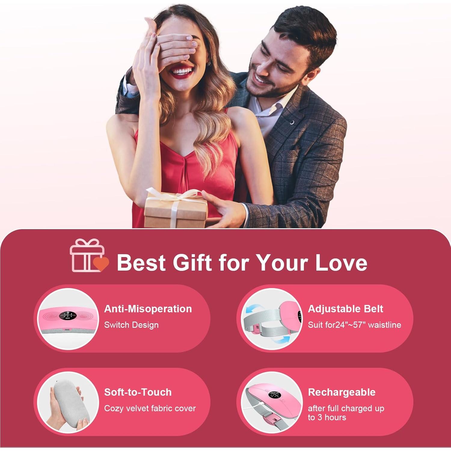 Almohadilla Calefactora Portátil HZD con Masaje y 3 Niveles de Calor